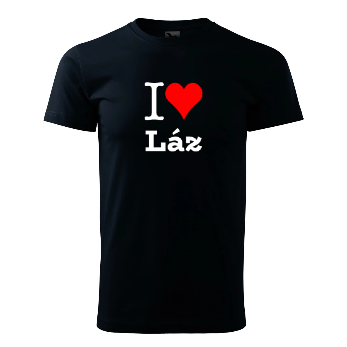 Tmavě modré tričko I love Láz