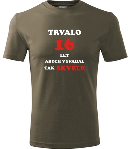 Army tričko trvalo 16 let