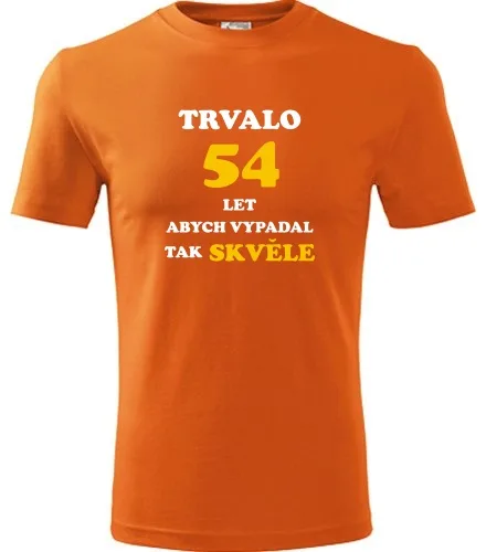 Oranžové tričko trvalo 54 let