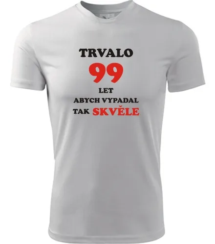 Bílé tričko trvalo 99 let