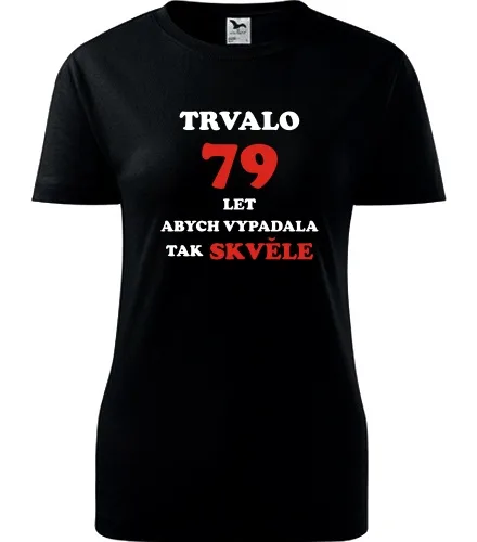 Černé dámské tričko trvalo 79 let