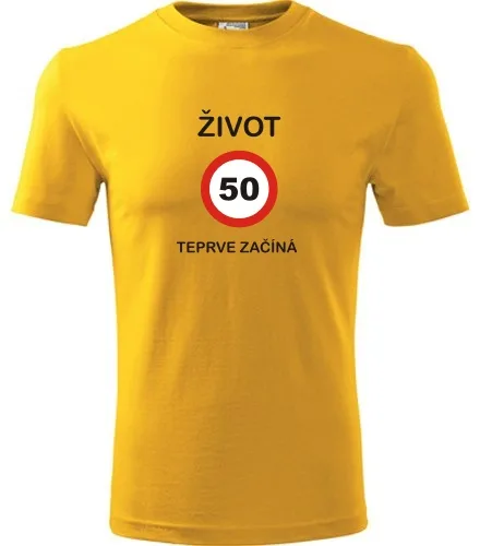 Žluté tričko 50 Život teprve začíná