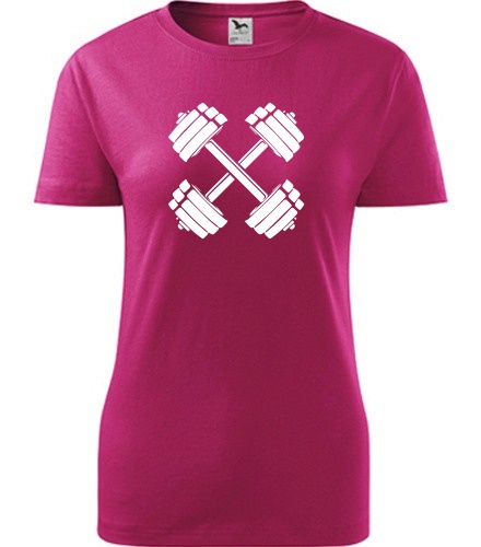 trička s potiskem Dámské tričko s činkami - novinka