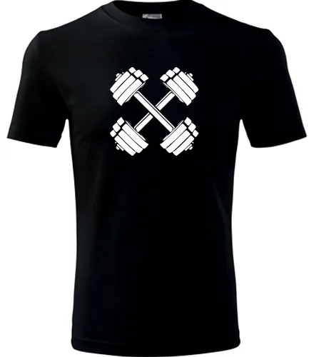 Černé tričko s činkami