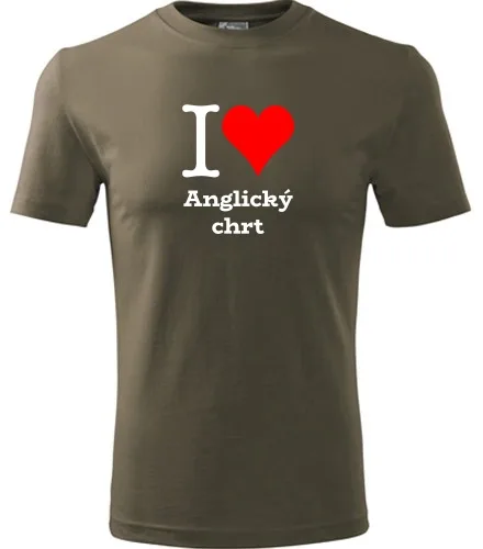Army tričko I love Anglický chrt