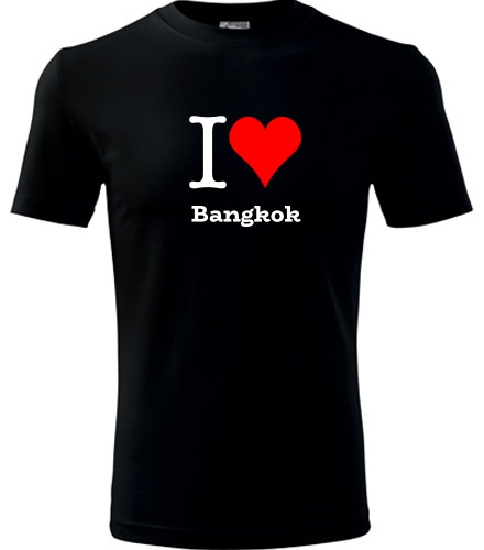 Černé tričko I love Bangkok