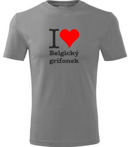 Tričko I love Belgický grifonek