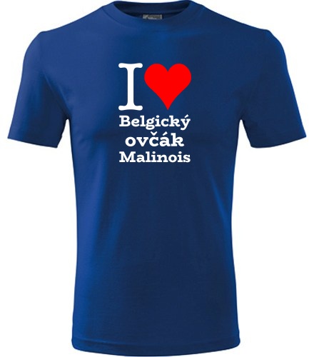 Dětské tričko I love Belgický ovčák Malinois