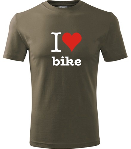 Army tričko I love bike