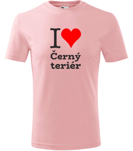 Dětské tričko I love Černý teriér