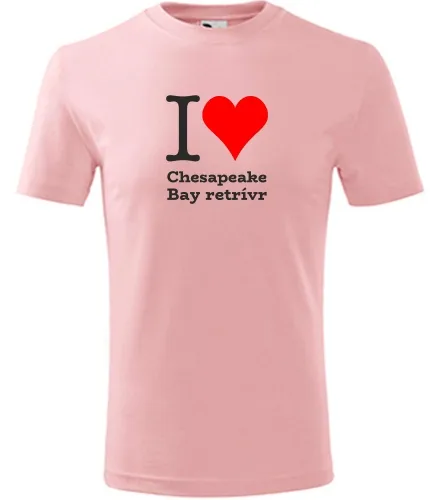 Dětské tričko I love Chesapeake Bay retrívr