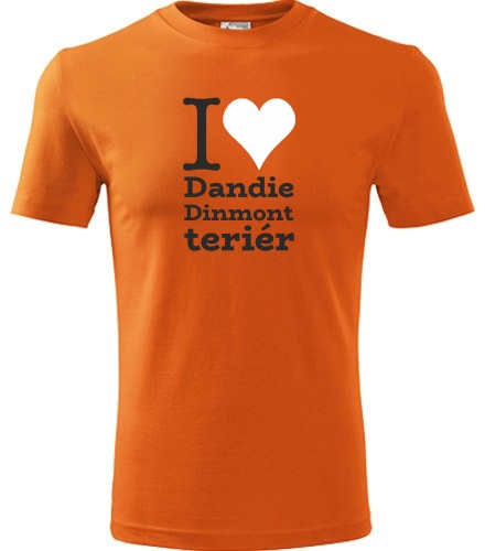 Tričko I love Dandie Dinmont teriér