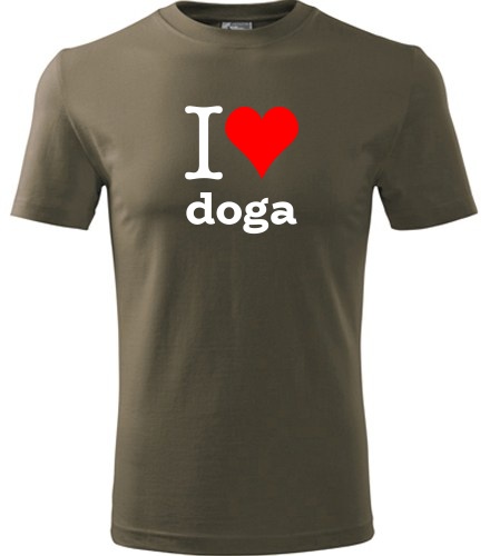 Army tričko I love doga