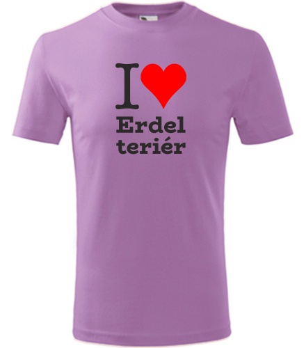 Dětské tričko I love Erdel teriér