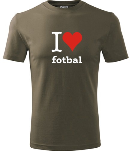 Army tričko I love fotbal