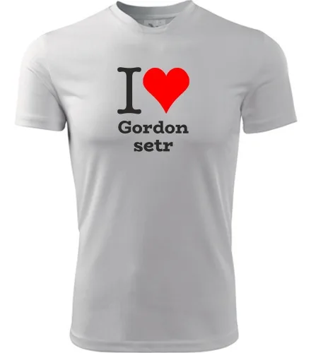 Bílé tričko I love Gordon setr