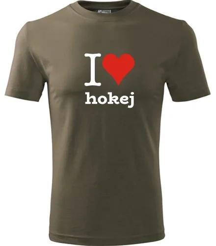 Army tričko I love hokej