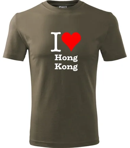 Army tričko I love Hong Kong