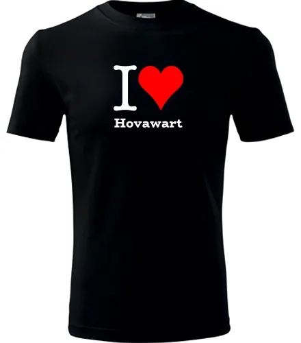 Černé tričko I love Hovawart