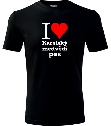 Dětské tričko I love Karelský medvědí pes
