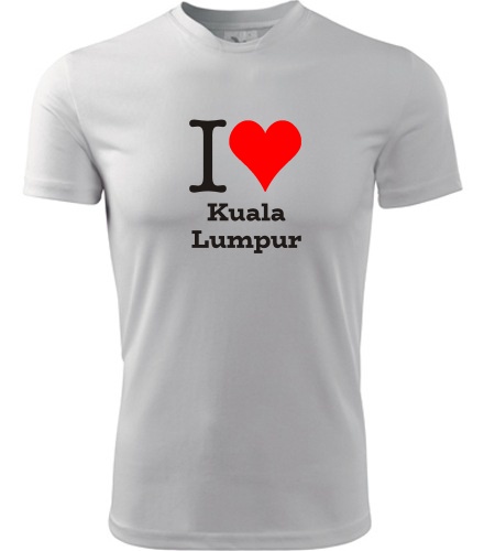 Bílé tričko I love Kuala Lumpur