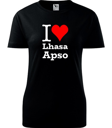 Dámské tričko I love Lhasa Apso