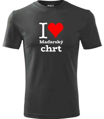 Tričko I love Maďarský chrt