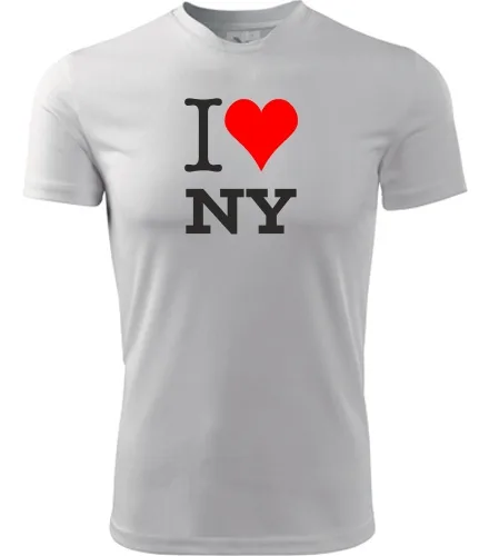 Bílé dětské tričko I love NY