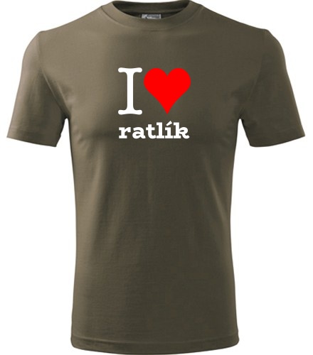Army tričko I love ratlík