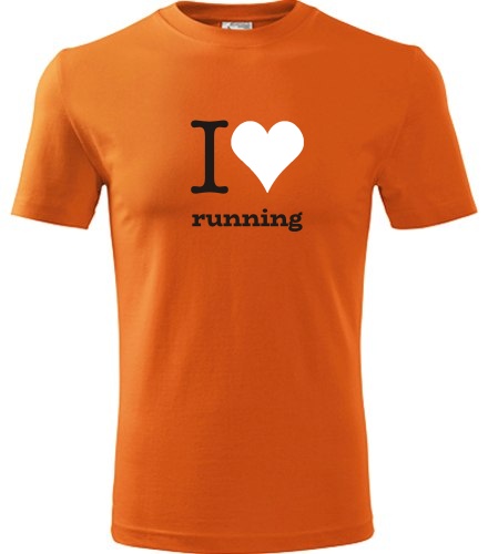 Oranžové tričko I love running