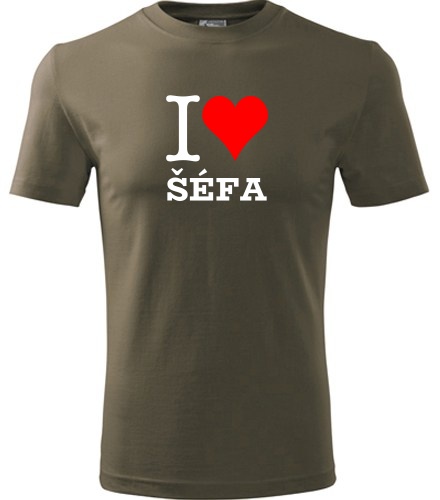 Army tričko I love šéfa