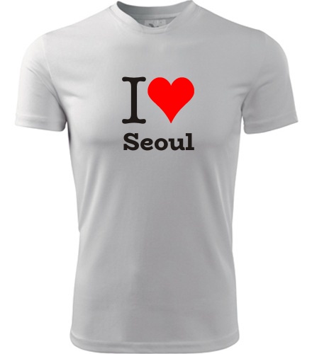 Bílé tričko I love Seoul
