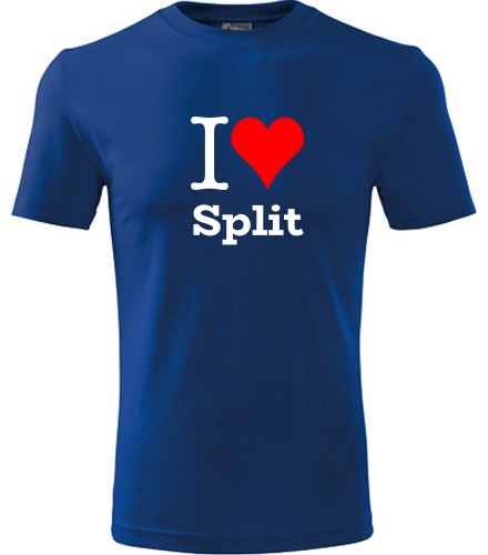 Modré tričko I love Split