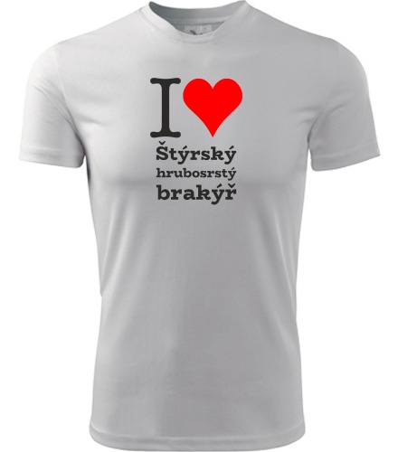 trička s potiskem Tričko I love Štýrský hrubosrstý brakýř - novinka