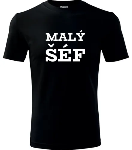 Černé tričko Malý šéf