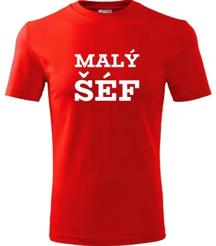 Červené tričko Malý šéf