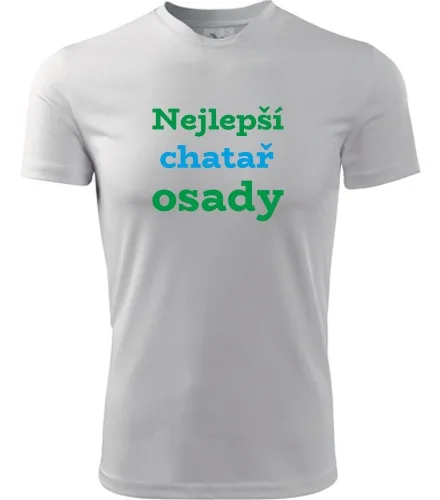 Bílé tričko Nejlepší chatař osady