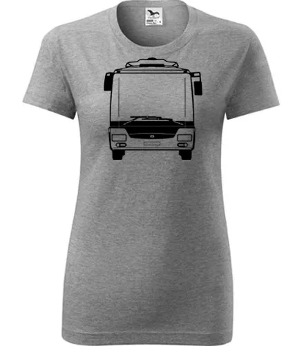 Šedé dámské tričko s autobusem SOR NB12