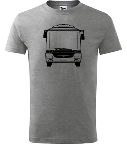 Šedé dětské tričko s autobusem SOR NB12