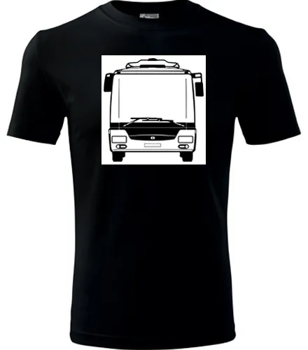 Černé tričko s autobusem SOR NB12