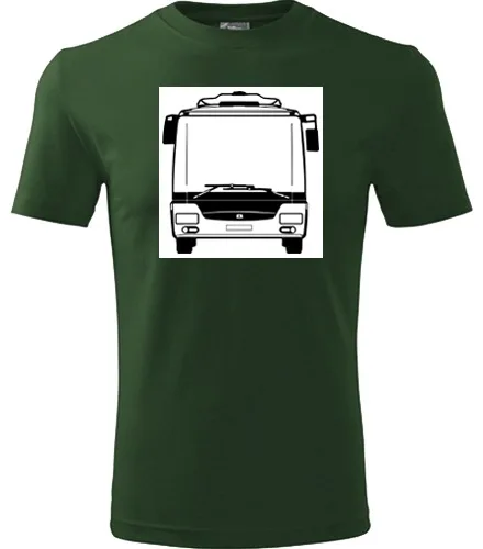 Lahvově zelené tričko s autobusem SOR NB12