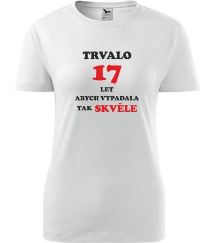 Bílé dámské tričko trvalo 17 let