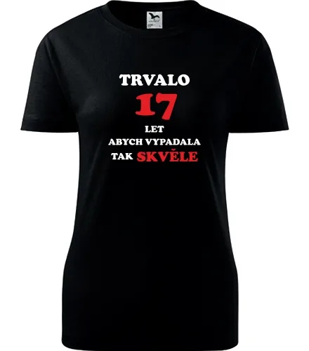 Černé dámské tričko trvalo 17 let