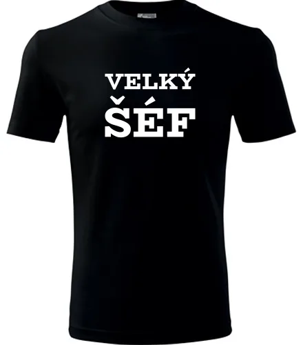 Černé tričko Velký šéf