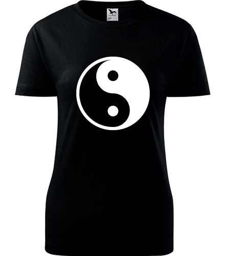 Černé dámské tričko Jing & Jang