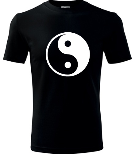 Černé tričko Jing & Jang