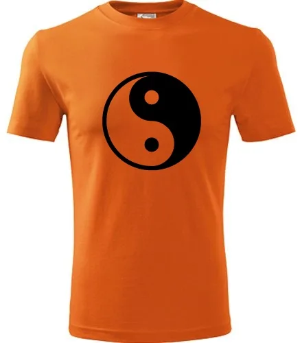 Oranžové tričko Jing & Jang