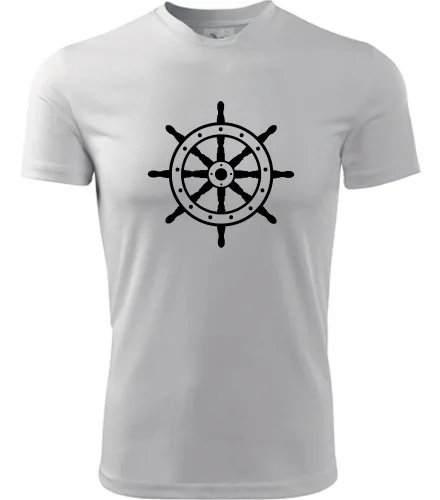 Bílé tričko s kormidelním kolem