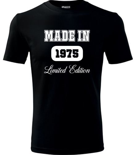 Černé tričko Made in