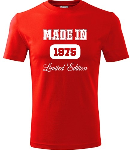 Červené tričko Made in